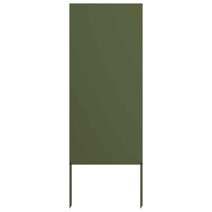 Garden Privacy Screen Olive green 50 x 140 cm Cold-rolled steel