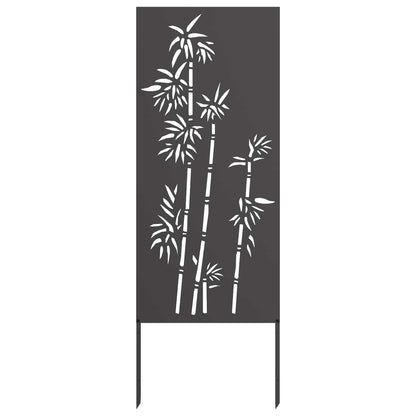 Garden Privacy Screen Black 50 x 140 cm Cold-rolled steel