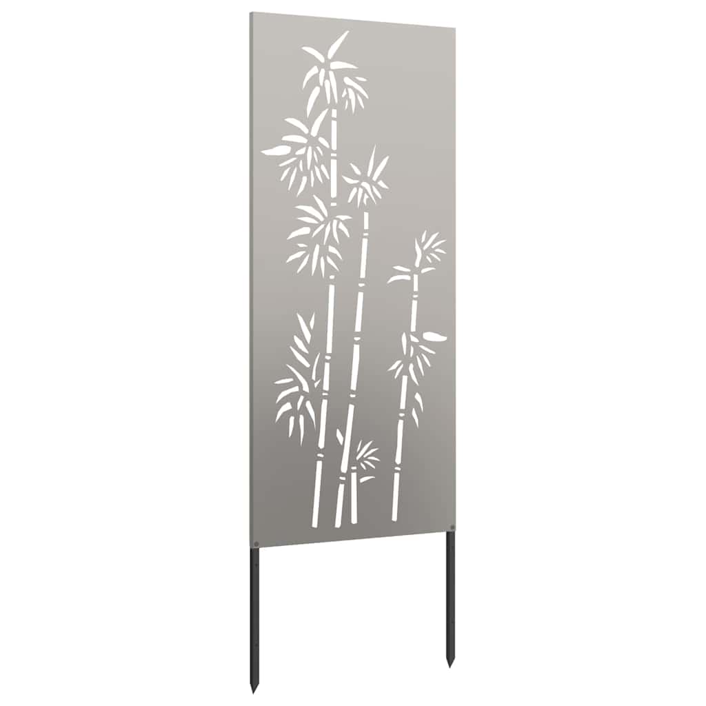 Garden Privacy Screen Floral Rusty 50 x 140 cm Weathering Steel
