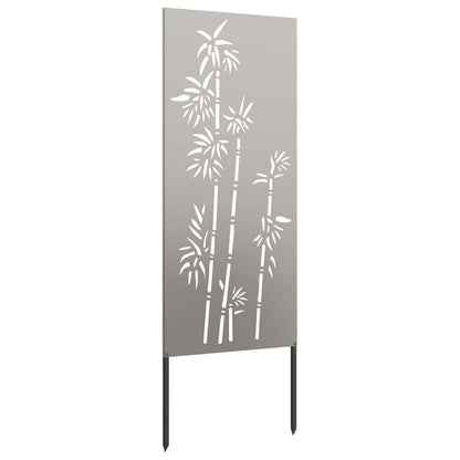 Garden Privacy Screen Floral Rusty 50 x 140 cm Weathering Steel