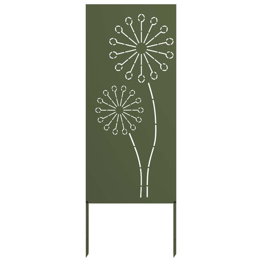 Garden Privacy Screen Olive green 50 x 140 cm Cold-rolled steel