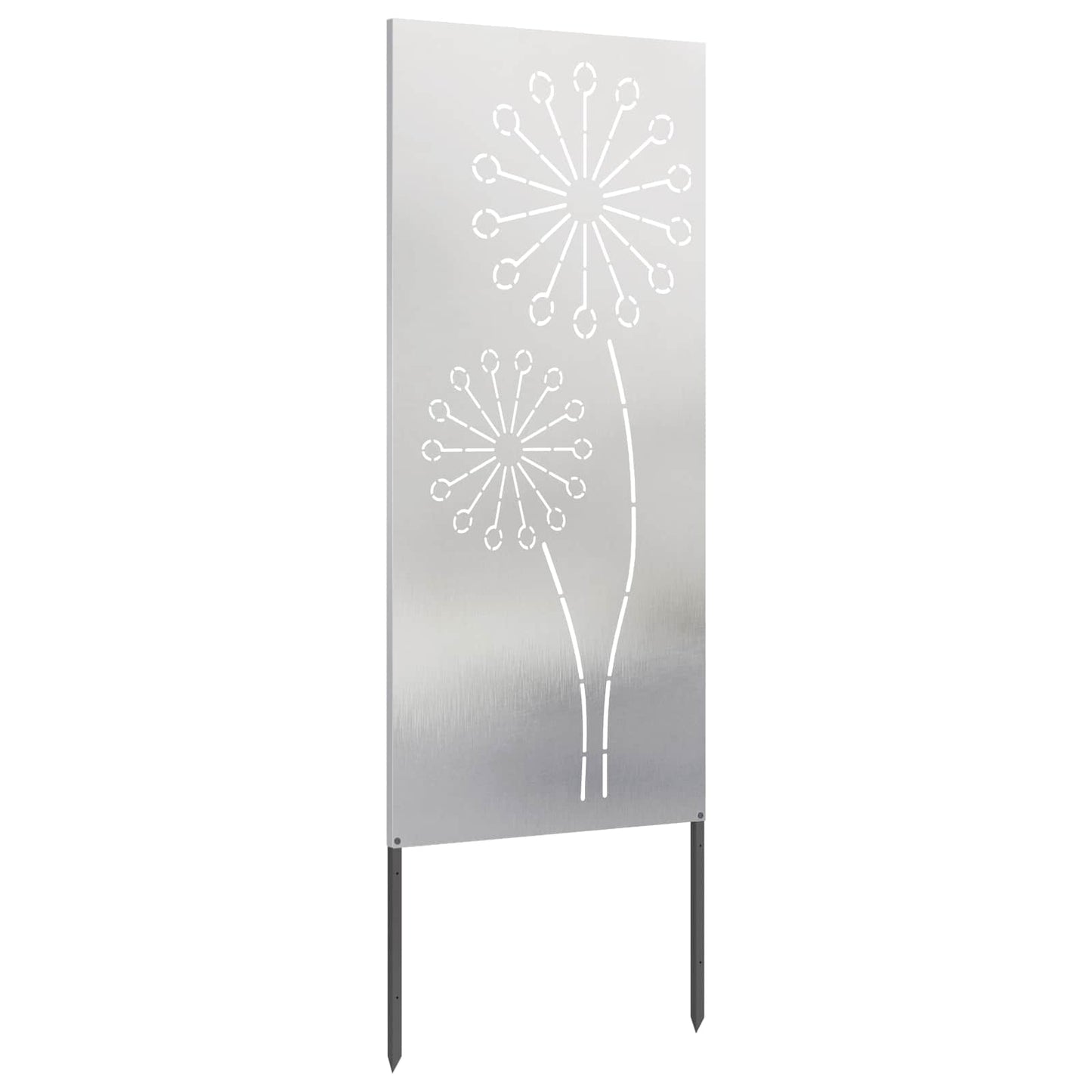 Garden Privacy Screen Silver 50 x 140 cm Stainless steel