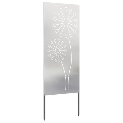Garden Privacy Screen Silver 50 x 140 cm Stainless steel