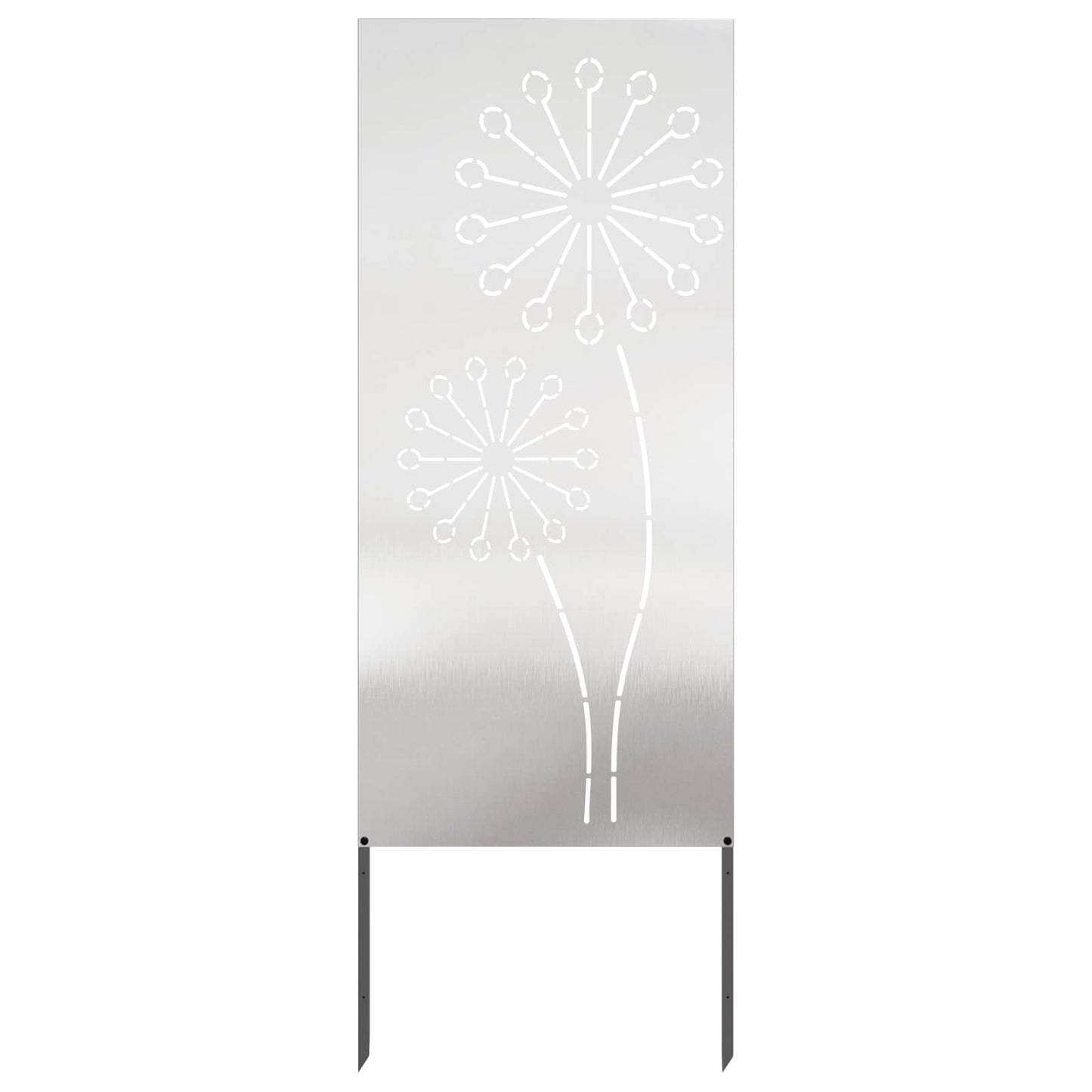 Garden Privacy Screen Silver 50 x 140 cm Stainless steel