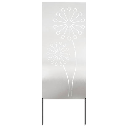 Garden Privacy Screen Silver 50 x 140 cm Stainless steel