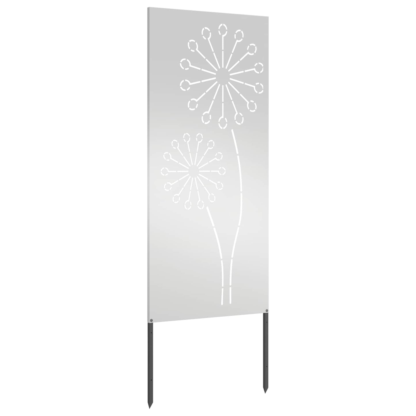 Garden Privacy Screen Silver 50 x 140 cm Galvanised steel