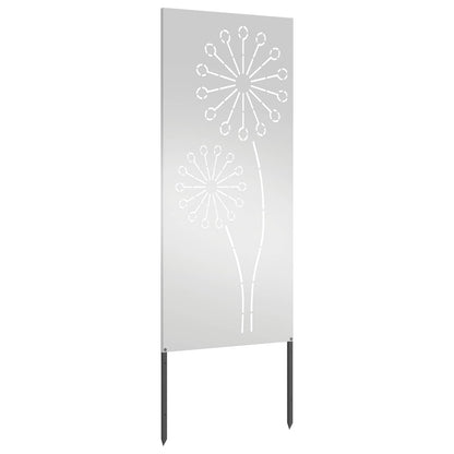 Garden Privacy Screen Silver 50 x 140 cm Galvanised steel