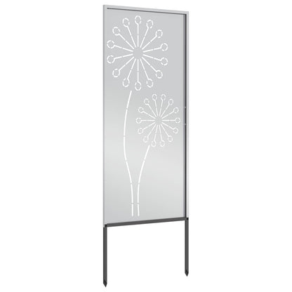 Garden Privacy Screen Silver 50 x 140 cm Galvanised steel