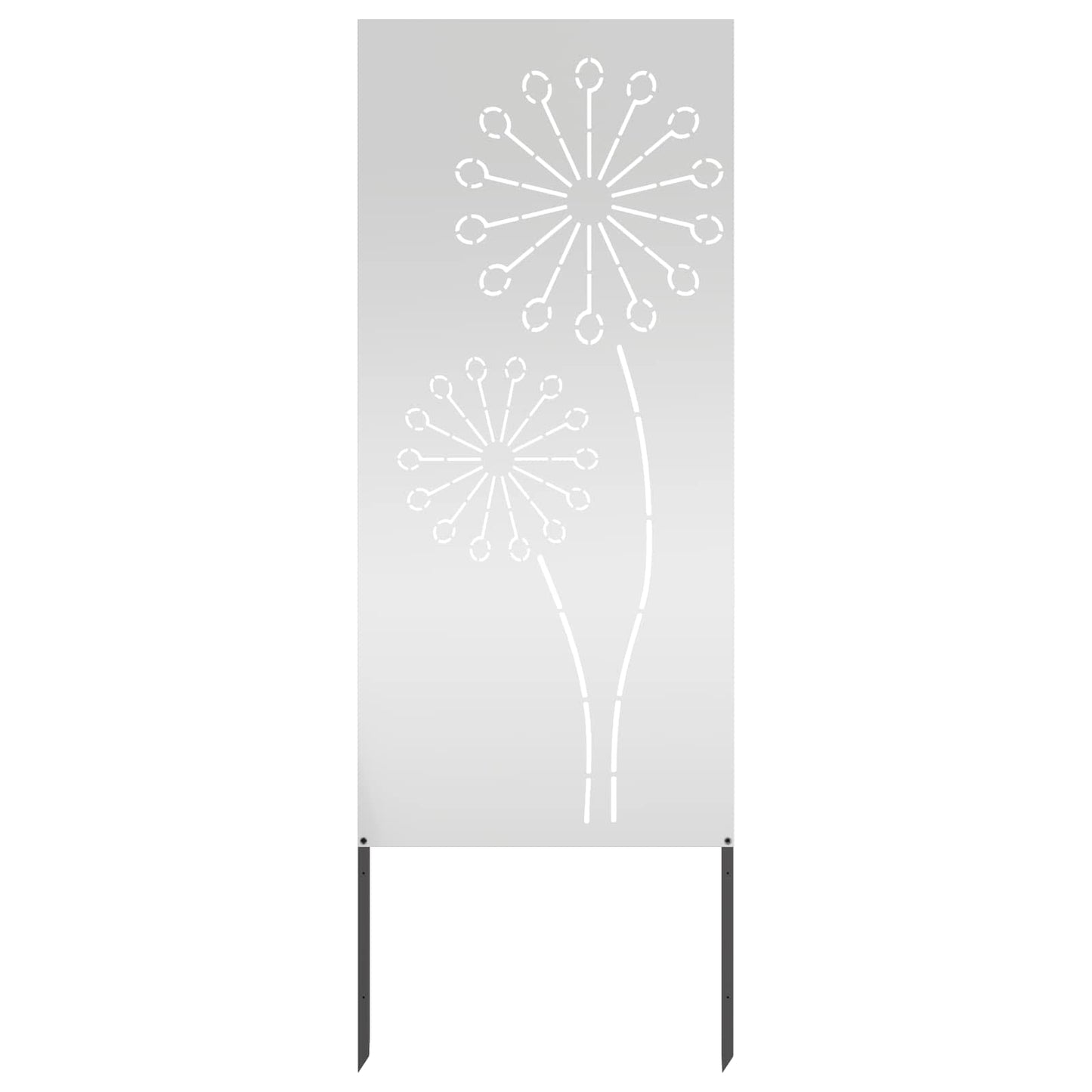 Garden Privacy Screen Silver 50 x 140 cm Galvanised steel