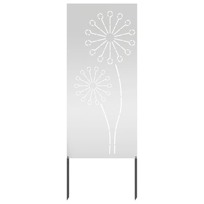 Garden Privacy Screen Silver 50 x 140 cm Galvanised steel
