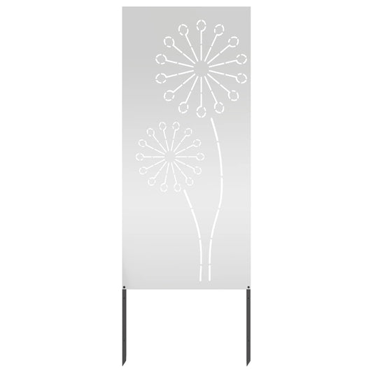 Garden Privacy Screen Silver 50 x 140 cm Galvanised steel