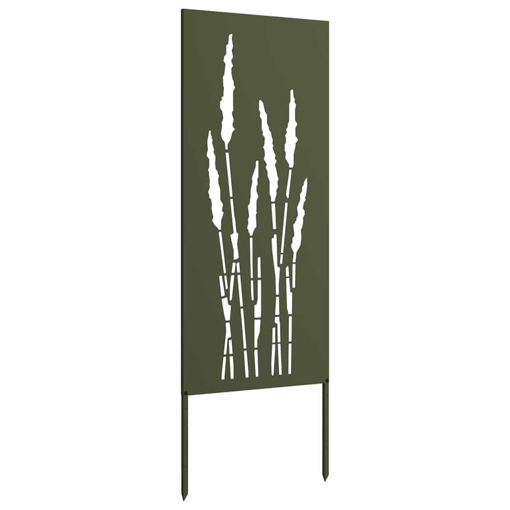 Garden Privacy Screen Olive green 50 x 140 cm Cold-rolled steel