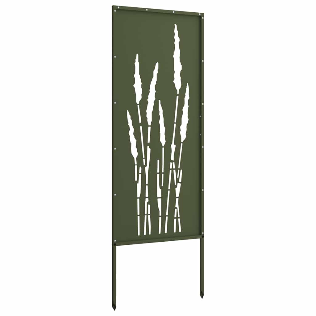 Garden Privacy Screen Olive green 50 x 140 cm Cold-rolled steel