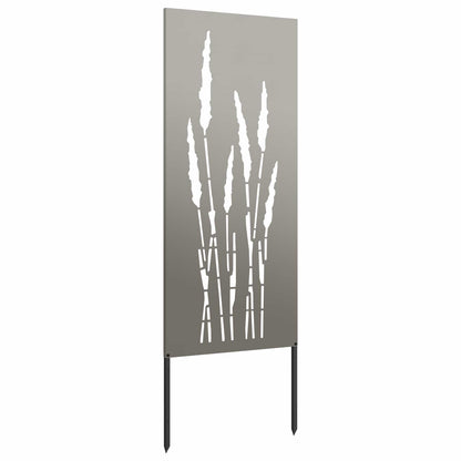 Garden Privacy Screen Floral Rusty 50 x 140 cm Weathering Steel