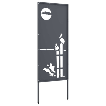 Garden Privacy Screen Anthracite 50 x 140 cm Cold-rolled steel