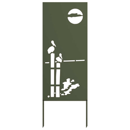 Garden Privacy Screen Olive green 50 x 140 cm Cold-rolled steel
