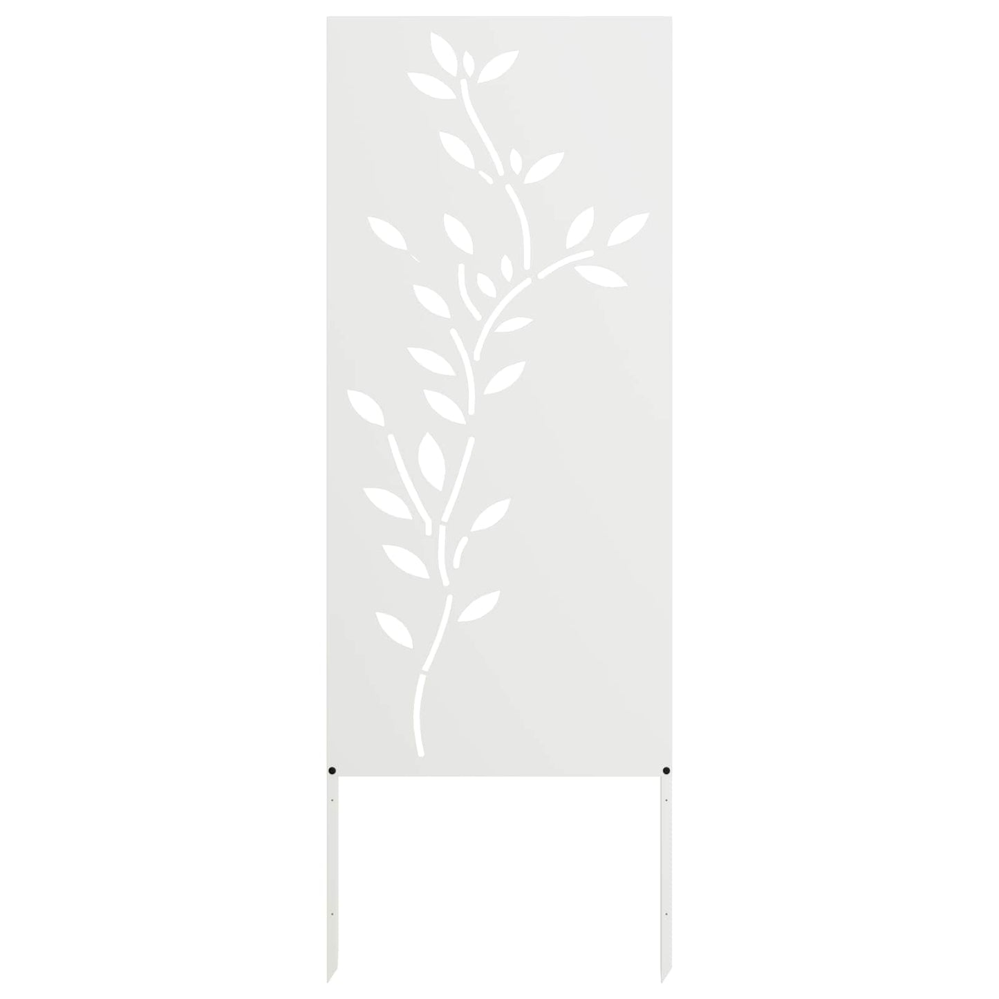 Garden Privacy Screen White 50 x 140 cm Cold-rolled steel