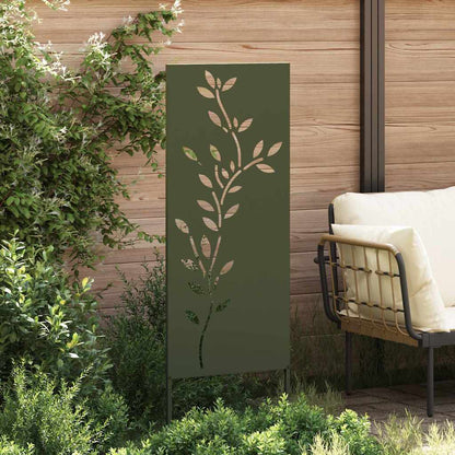 Garden Privacy Screen Olive green 50 x 140 cm Cold-rolled steel