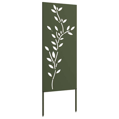 Garden Privacy Screen Olive green 50 x 140 cm Cold-rolled steel