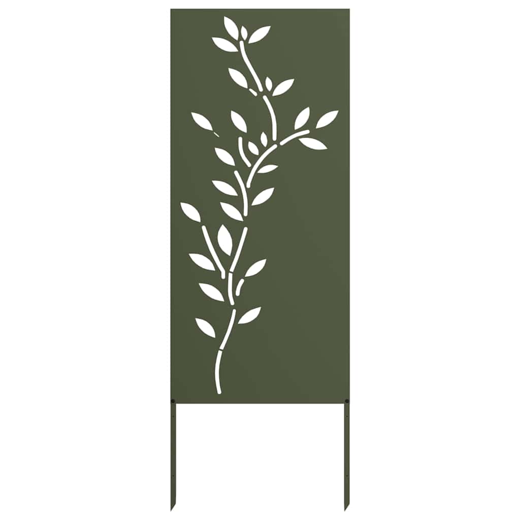 Garden Privacy Screen Olive green 50 x 140 cm Cold-rolled steel
