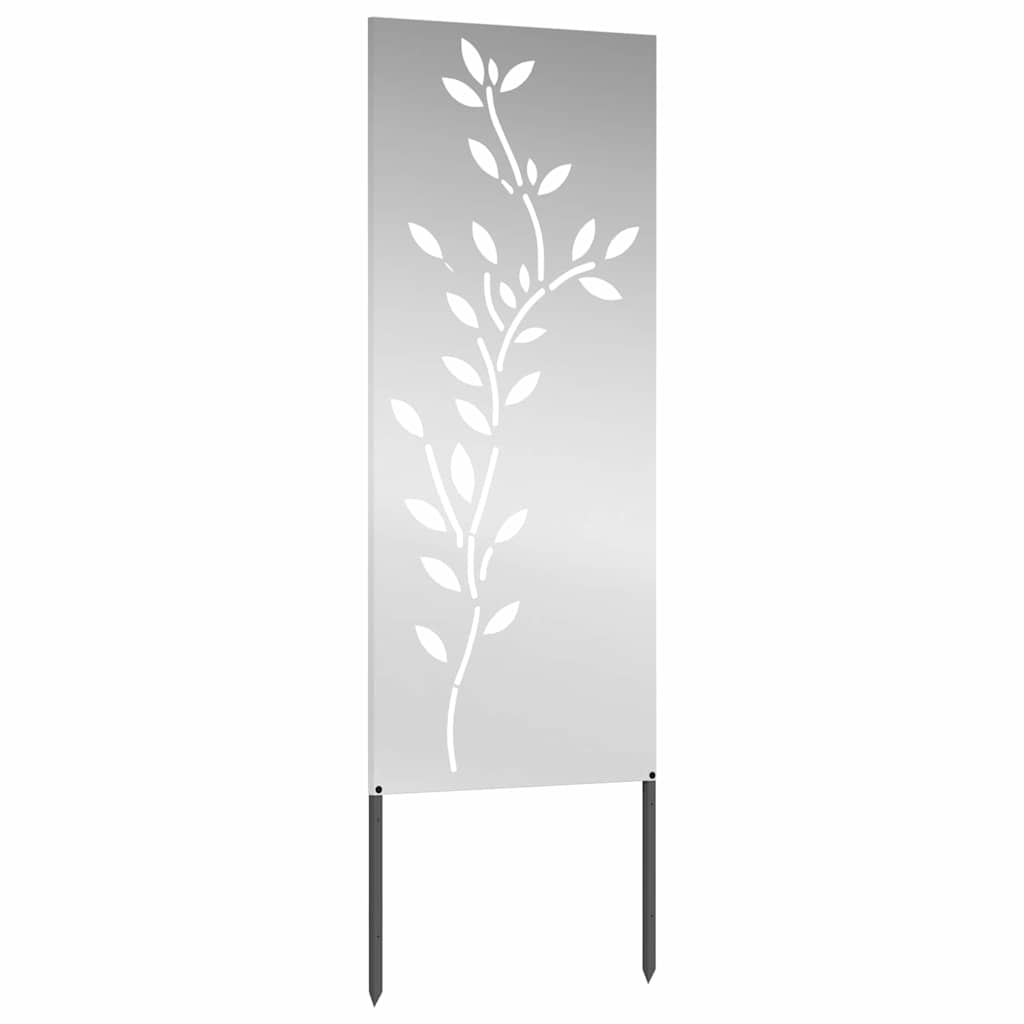 Garden Privacy Screen Silver 50 x 140 cm Galvanised steel