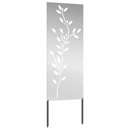 Garden Privacy Screen Silver 50 x 140 cm Galvanised steel