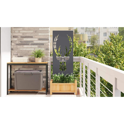 Garden Privacy Screen Anthracite 50 x 140 cm Cold-rolled steel