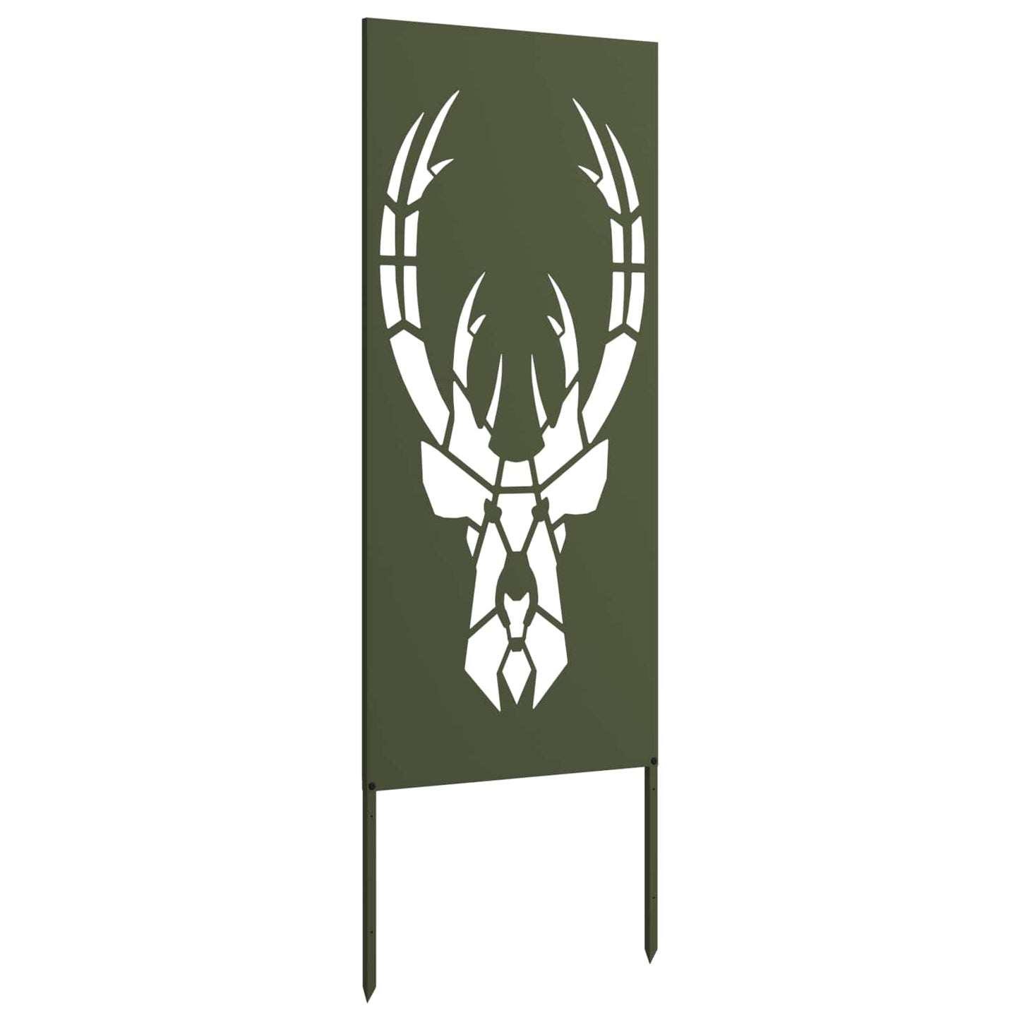 Garden Privacy Screen Olive green 50 x 140 cm Cold-rolled steel