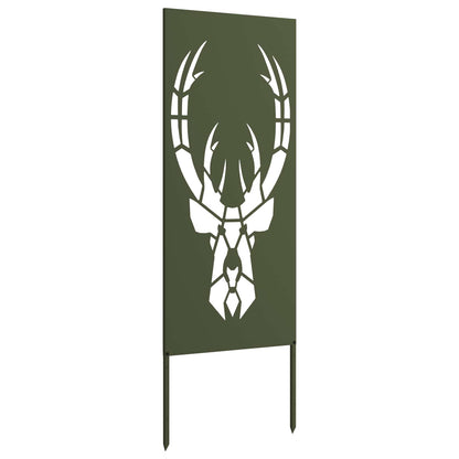 Garden Privacy Screen Olive green 50 x 140 cm Cold-rolled steel