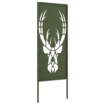 Garden Privacy Screen Olive green 50 x 140 cm Cold-rolled steel