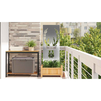 Garden Privacy Screen Silver 50 x 140 cm Stainless steel