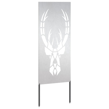 Garden Privacy Screen Silver 50 x 140 cm Stainless steel