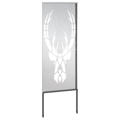 Garden Privacy Screen Silver 50 x 140 cm Stainless steel