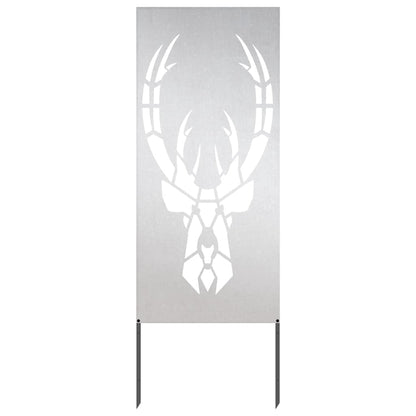 Garden Privacy Screen Silver 50 x 140 cm Stainless steel