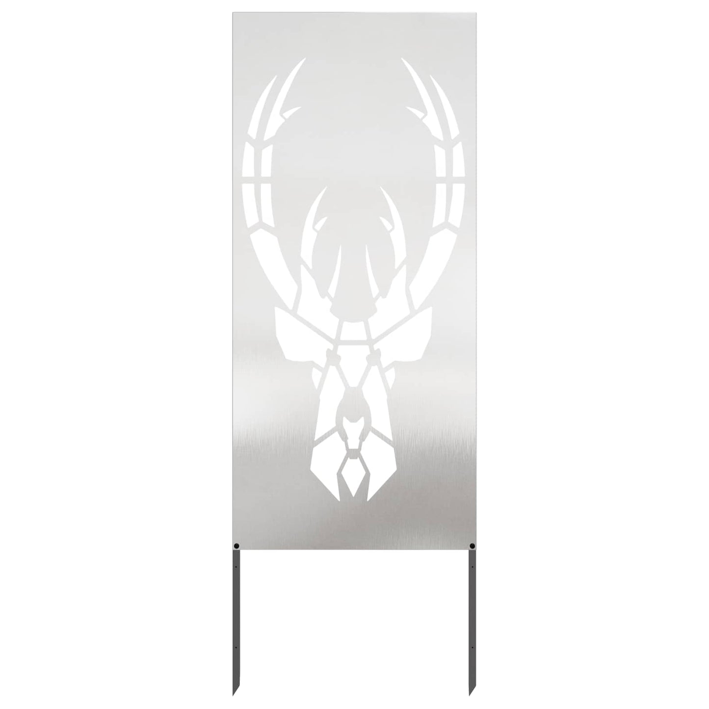 Garden Privacy Screen Silver 50 x 140 cm Stainless steel