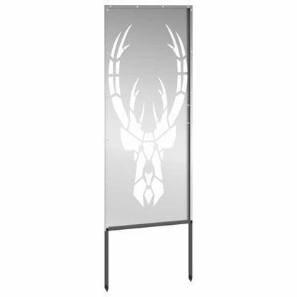 Garden Privacy Screen Silver 50 x 140 cm Galvanised steel