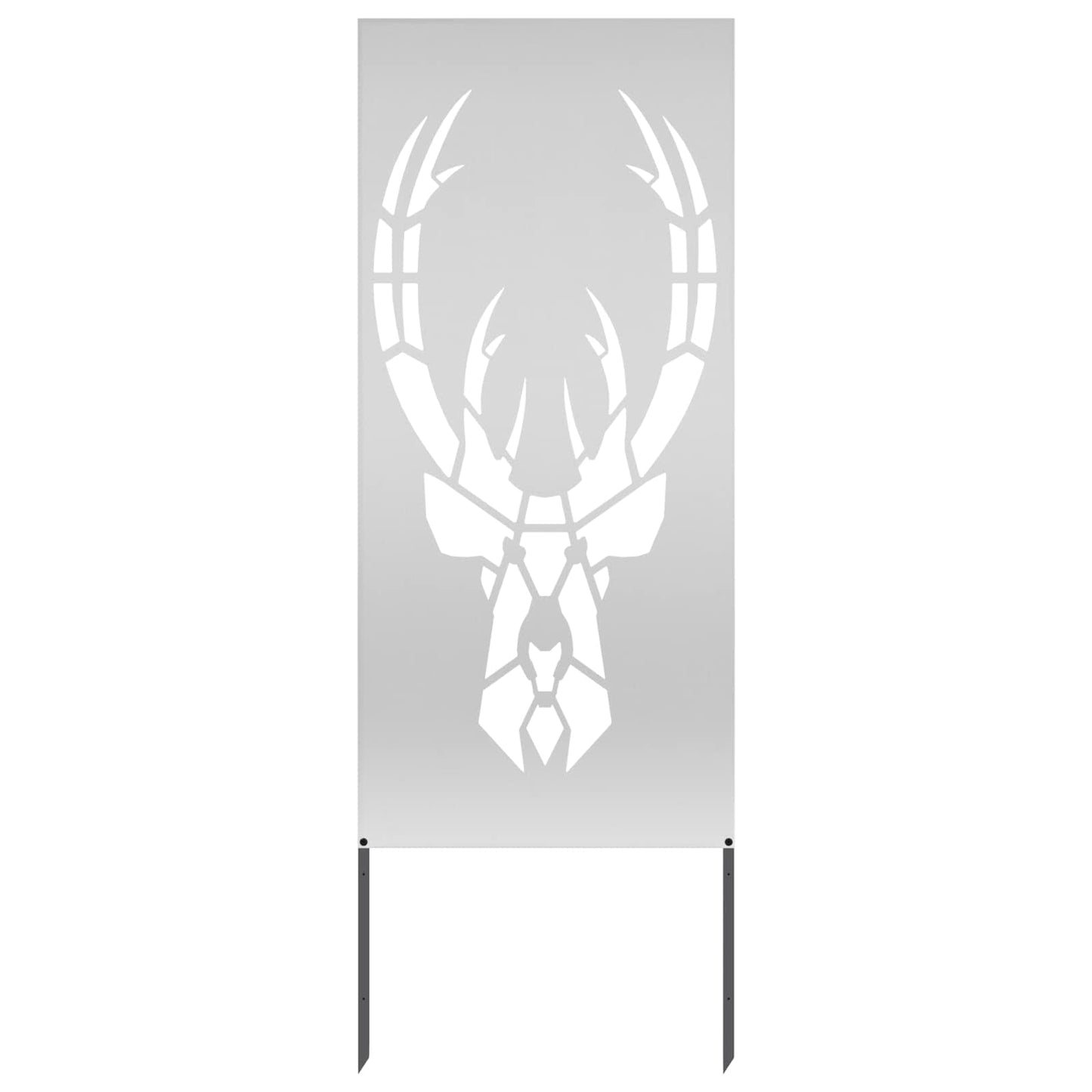 Garden Privacy Screen Silver 50 x 140 cm Galvanised steel