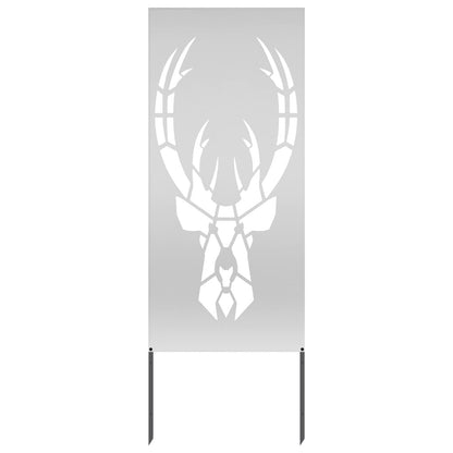 Garden Privacy Screen Silver 50 x 140 cm Galvanised steel
