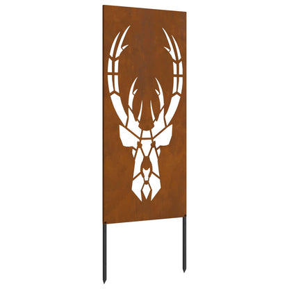 Garden Privacy Screen Rusty 50 x 140 cm Weathering steel