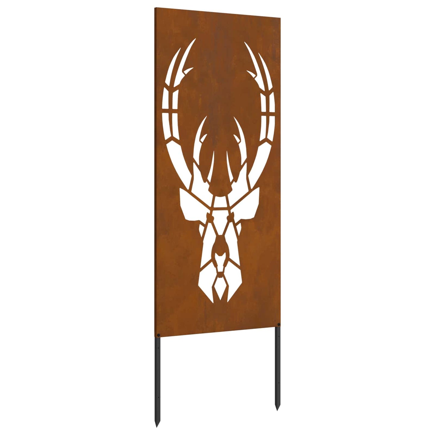 Garden Privacy Screen Rusty 50 x 140 cm Weathering Steel