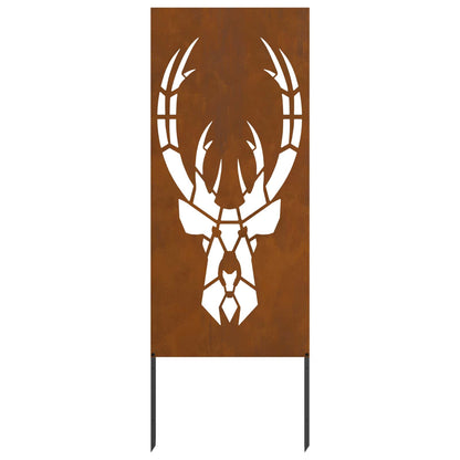 Garden Privacy Screen Rusty 50 x 140 cm Weathering steel