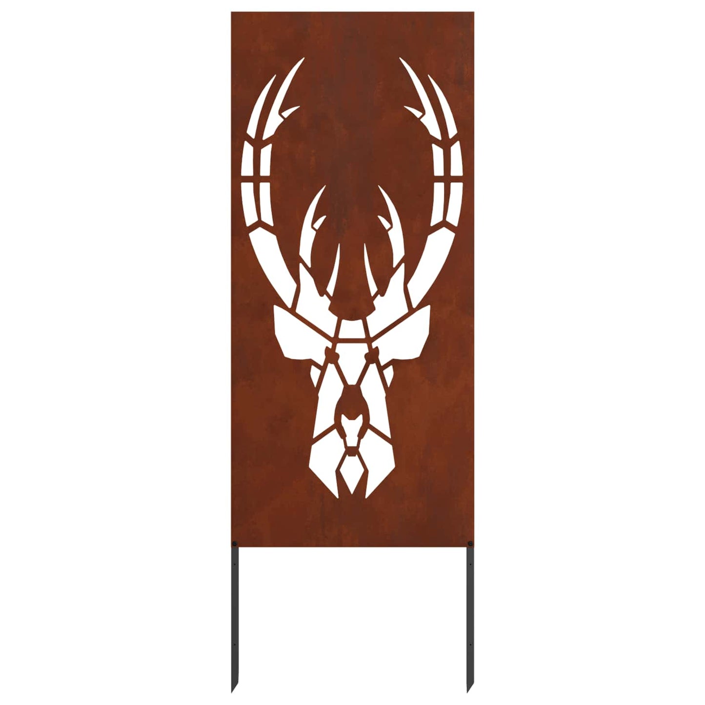 Garden Privacy Screen Rusty 50 x 140 cm Weathering Steel