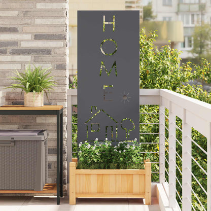 Garden Privacy Screen Anthracite 50 x 140 cm Cold-rolled steel