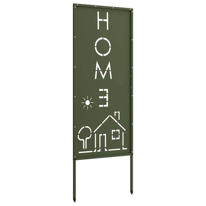Garden Privacy Screen Olive green 50 x 140 cm Cold-rolled steel