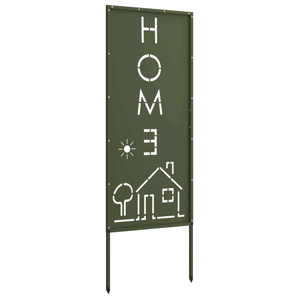 Garden Privacy Screen Olive green 50 x 140 cm Cold-rolled steel
