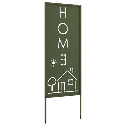 Garden Privacy Screen Olive green 50 x 140 cm Cold-rolled steel