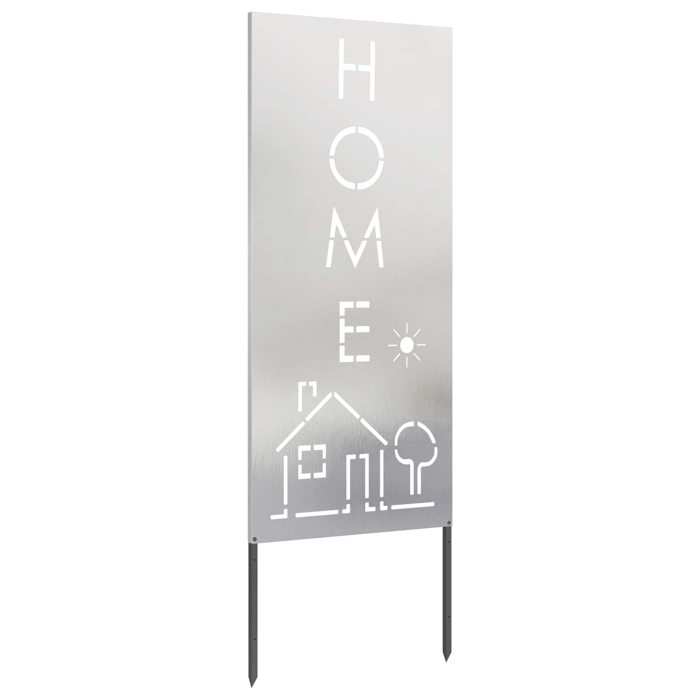 Garden Privacy Screen Silver 50 x 140 cm Stainless steel