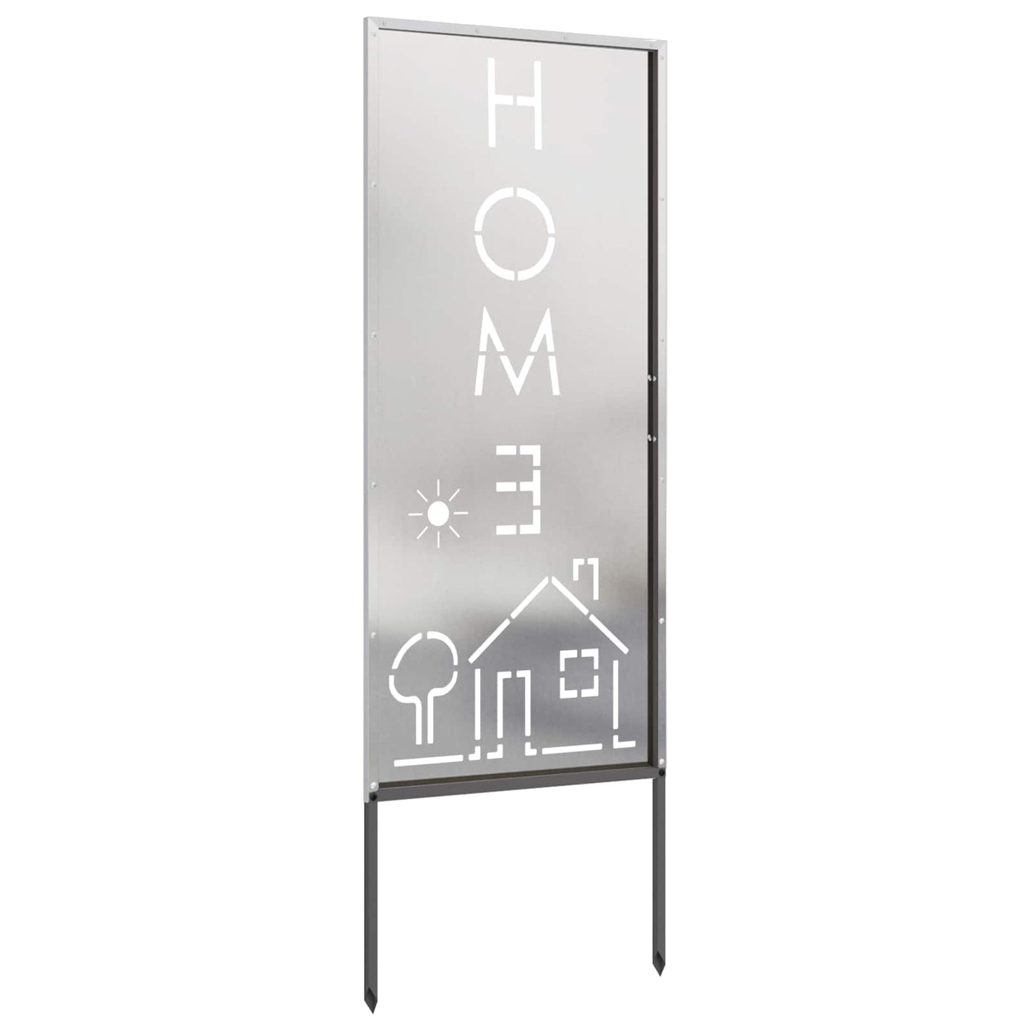Garden Privacy Screen Silver 50 x 140 cm Stainless steel
