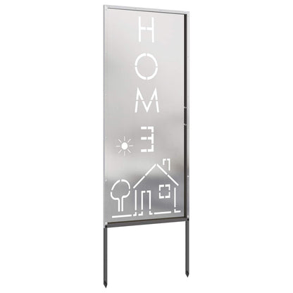 Garden Privacy Screen Silver 50 x 140 cm Stainless steel