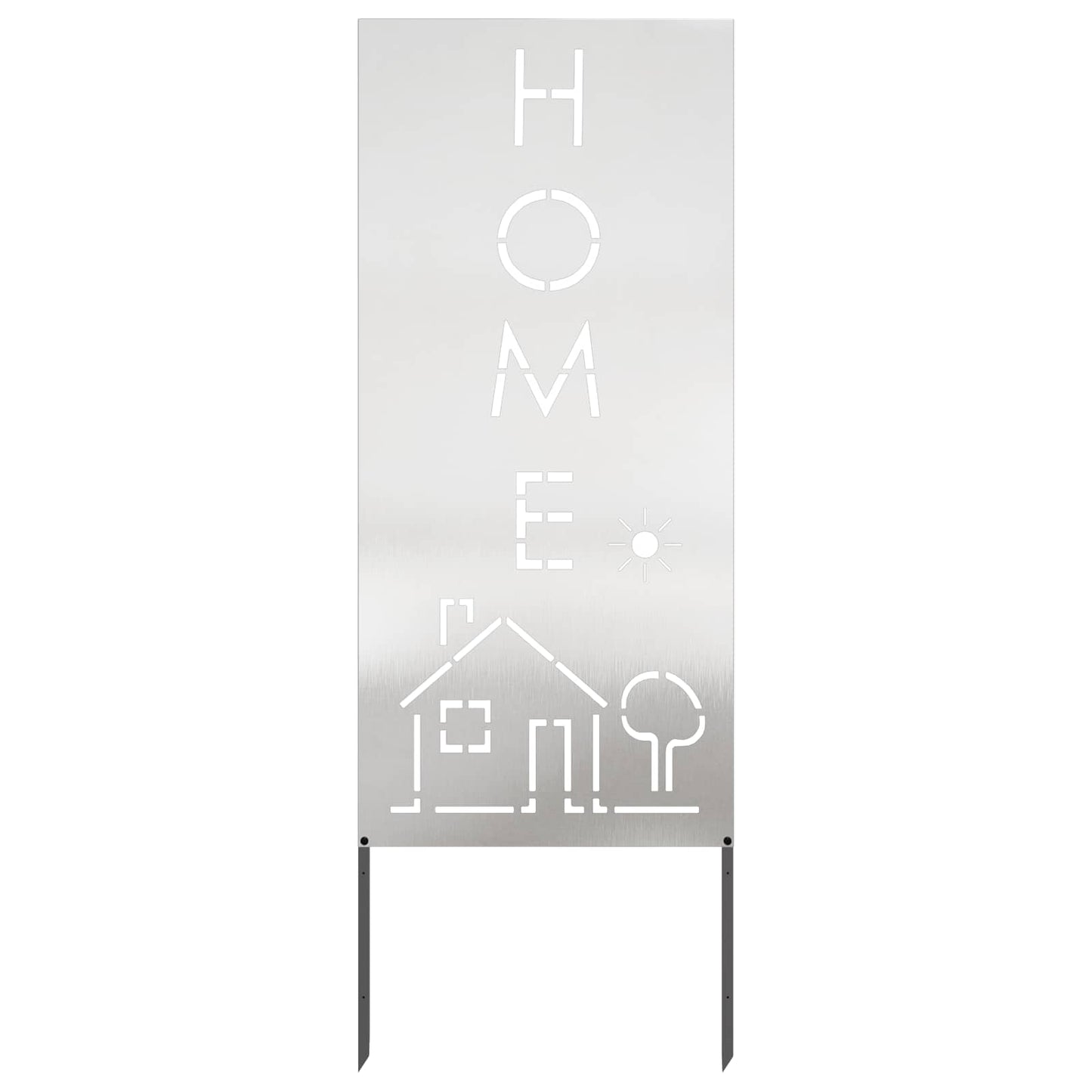 Garden Privacy Screen Silver 50 x 140 cm Stainless steel